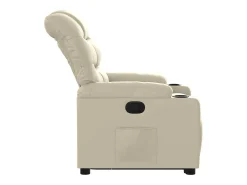 Poltrona* Poltrona Confortável | Poltrona reclinável elevatória couro artificial cor SHL653755 Creme