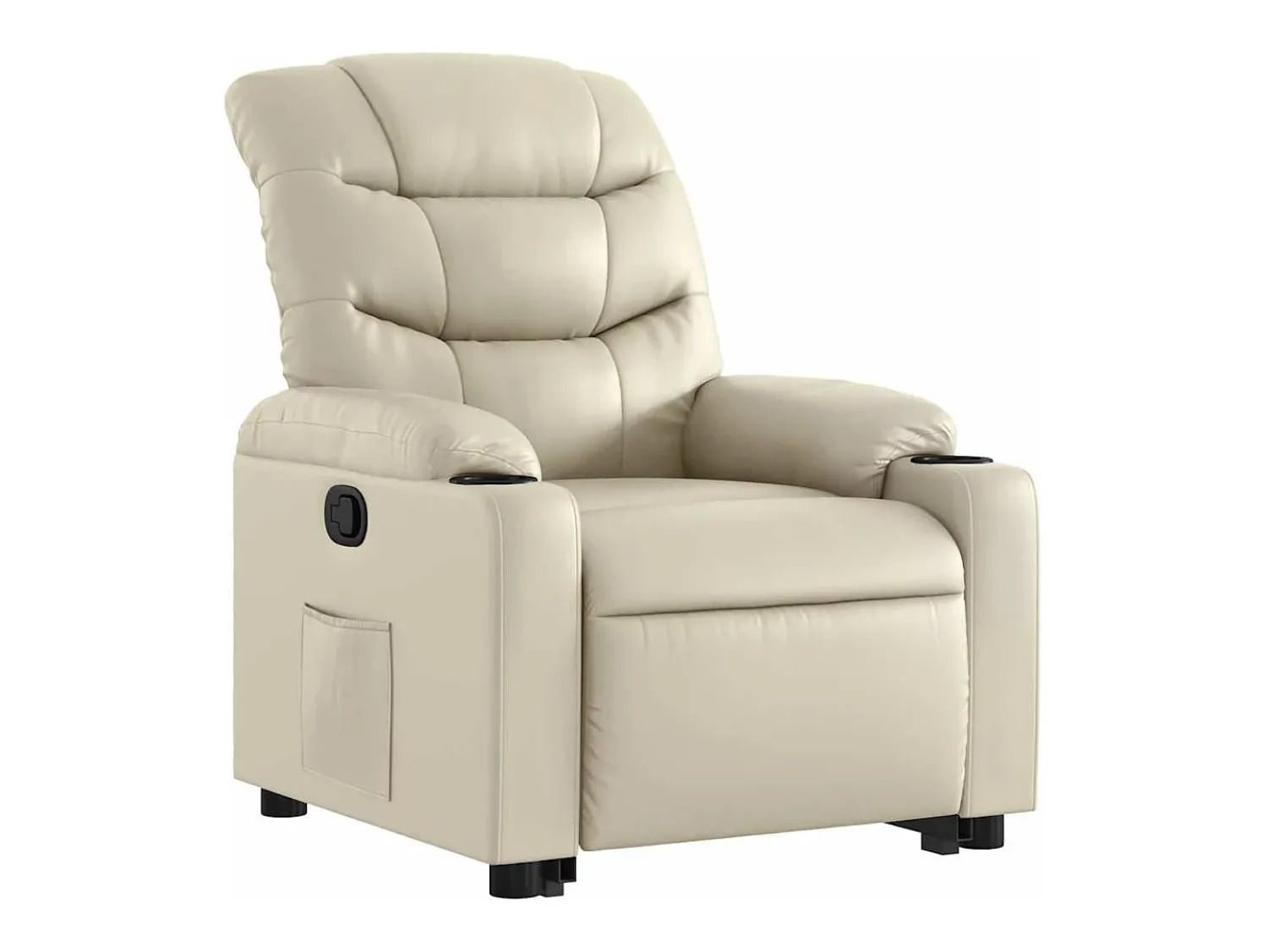 Poltrona* Poltrona Confortável | Poltrona reclinável elevatória couro artificial cor SHL653755 Creme