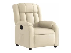 Poltrona| Poltrona Confortável | Poltrona reclinável elétrica tecido cor SHL389614 Creme