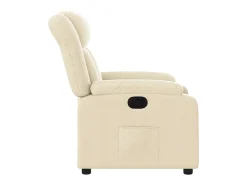 Poltrona| Poltrona Confortável | Poltrona reclinável elétrica tecido cor SHL389614 Creme