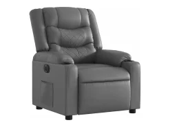 Poltrona Confortável | Poltrona reclinável elétrica couro artificial SHL54257^ Poltrona
