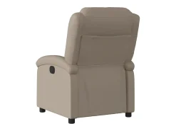 Clearance Poltrona Confortável | Poltrona reclinável elétrica couro artificial cor cappuccino SHL58206 Castanho