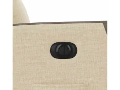 Poltrona Confortável | Poltrona reclinável elétrica tecido cor SHL303711 Creme