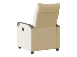 Poltrona Confortável | Poltrona reclinável elétrica tecido cor SHL303711 Creme