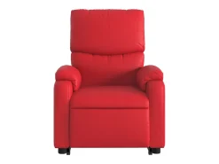 Poltrona* Poltrona Confortável | Poltrona reclinável elevatória elétrica couro artif. SHL152408 Vermelho