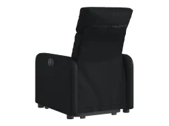Poltrona Confortável | Poltrona reclinável elevatória couro artificial SHL444801 Preto