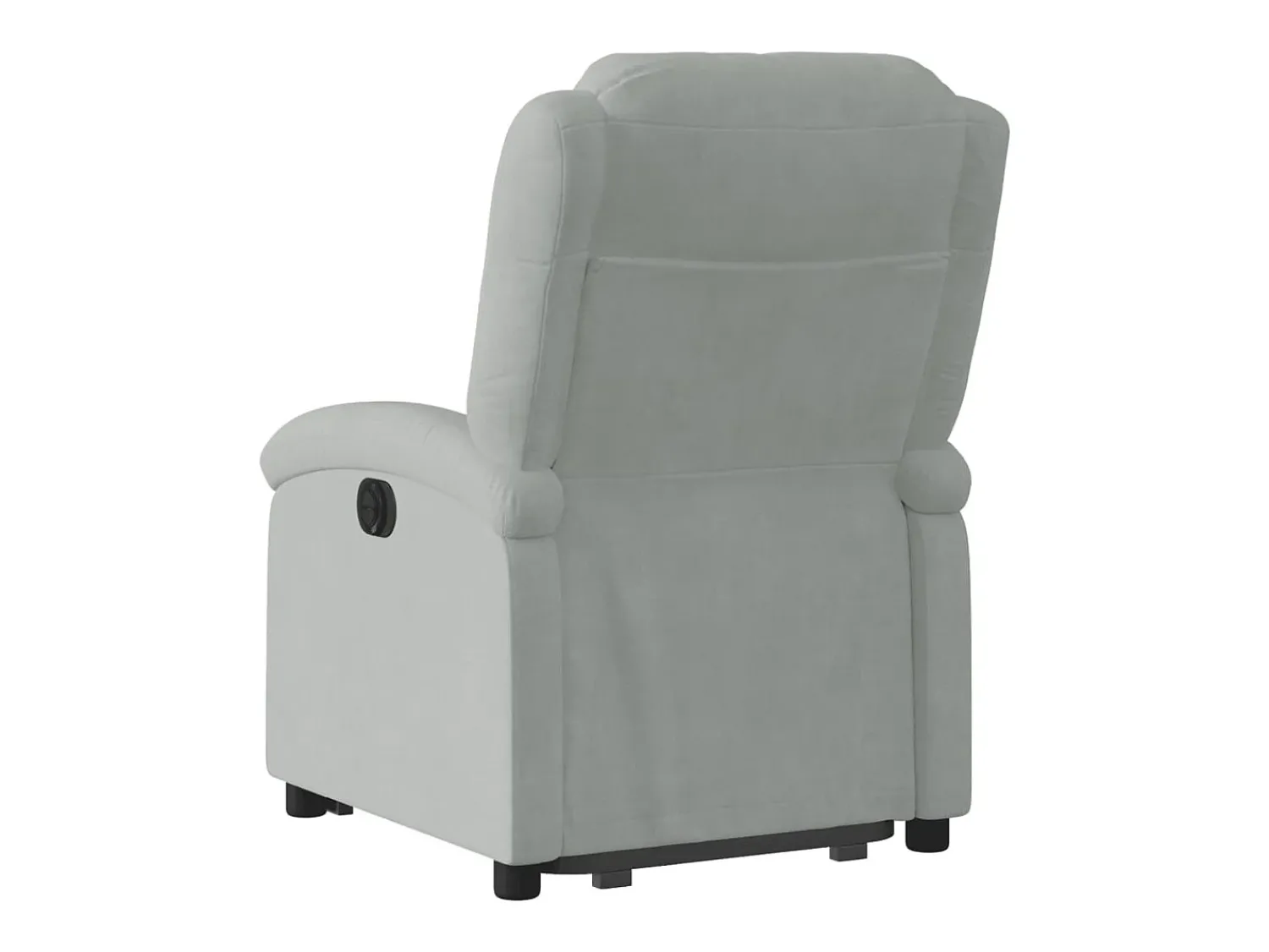 Poltrona| Poltrona Confortável | Poltrona reclinável elevatória elétrica veludo -claro SHL262547 Cinzento