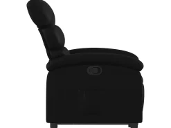Poltrona| Poltrona Confortável | Poltrona reclinável elevatória couro artificial SHL192890 Preto