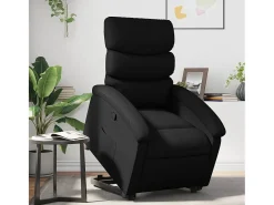 Poltrona| Poltrona Confortável | Poltrona reclinável elevatória couro artificial SHL192890 Preto