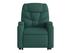 Poltrona| Poltrona Confortável | Poltrona reclinável elevatória de massagens tecido verde-escuro SHL46462 Verde pinho