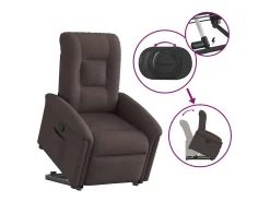 Poltrona Confortável | Poltrona reclinável elevatória tecido -escuro SHL992306^ Poltrona