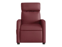 Poltrona| Poltrona Confortável | Poltrona reclinável elétrica couro artificial tinto SHL359414 Vermelho