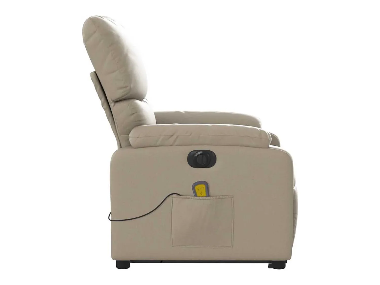 Poltrona Confortável | Poltrona reclinável elevatória elétrica couro artif. cappuccino SHL163506^ Poltrona