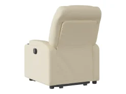Clearance Poltrona Confortável | Poltrona reclinável elevatória elétrica tecido cor SHL771535 Creme