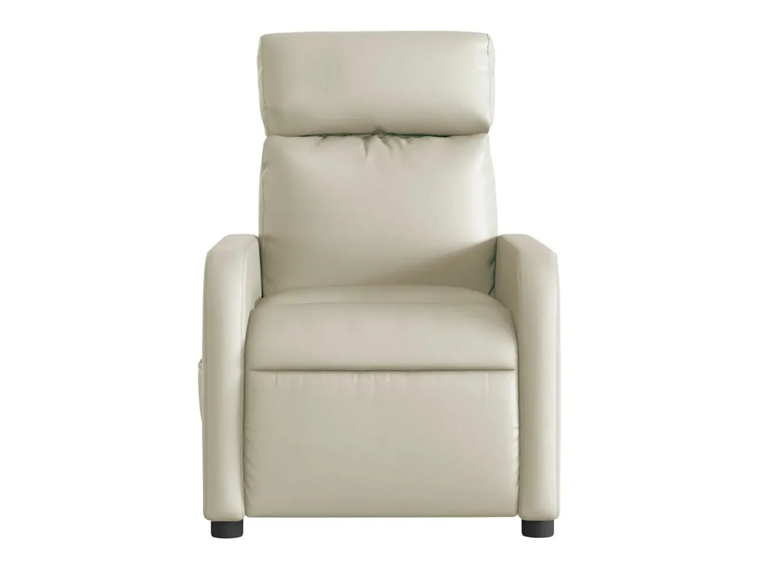 Poltrona* Poltrona Confortável | Poltrona reclinável elétrica couro artificial cor SHL209967 Creme