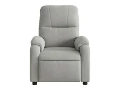 Poltrona* Poltrona Confortável | Poltrona reclinável elétrica tecido de microfibra cinza-claro SHL883788 Cinzento