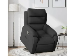 Best Poltrona Confortável | Poltrona reclinável elevatória tecido SHL53503 Preto