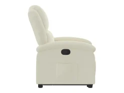 Poltrona| Poltrona Confortável | Poltrona reclinável elevatória veludo cor SHL58325 Creme