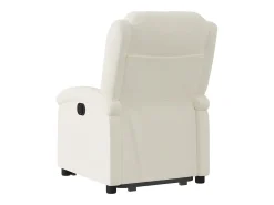 Poltrona| Poltrona Confortável | Poltrona reclinável elevatória veludo cor SHL58325 Creme