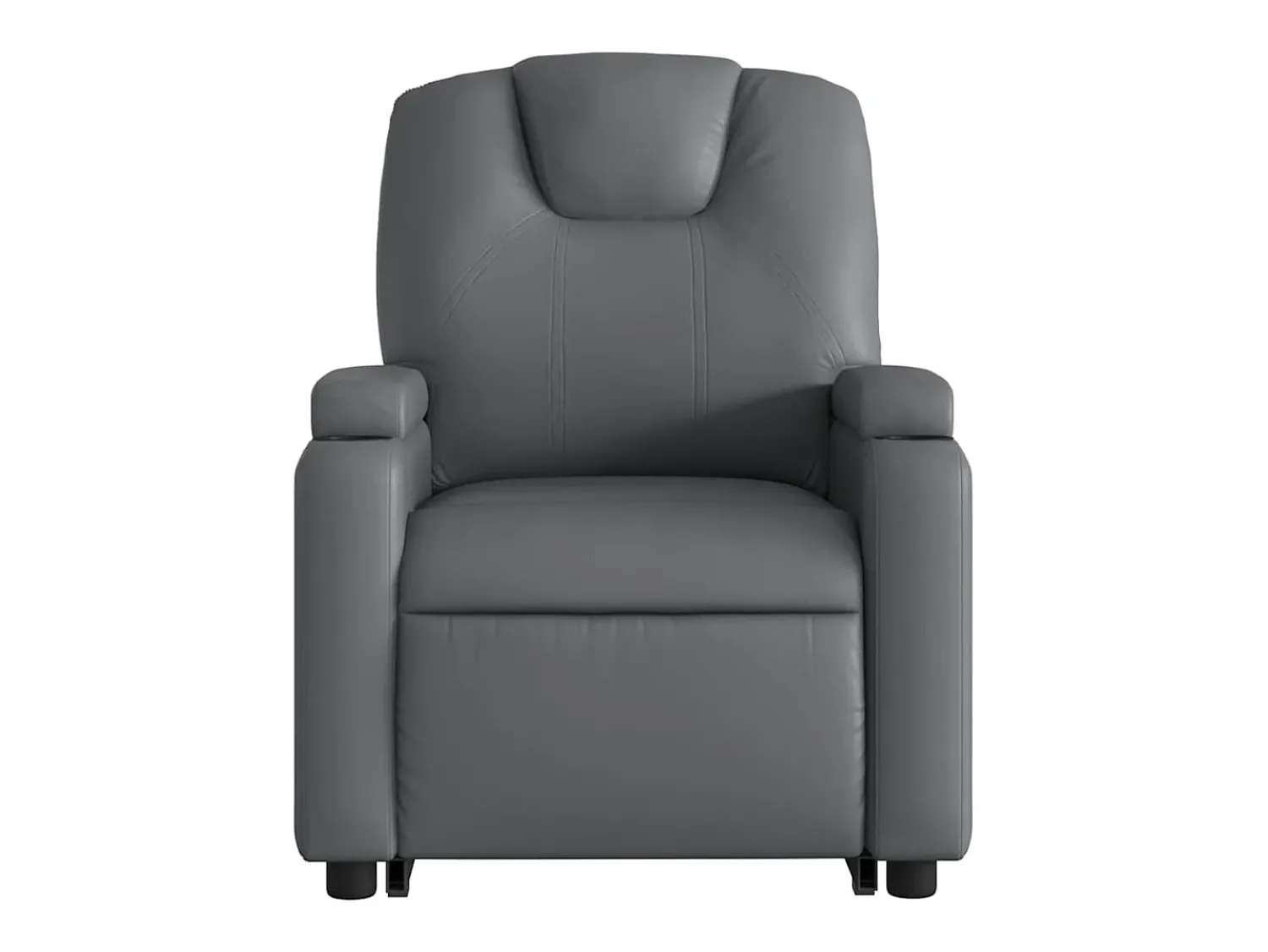 Poltrona| Poltrona Confortável | Poltrona reclinável elevatória couro artificial SHL99074 Cinzento