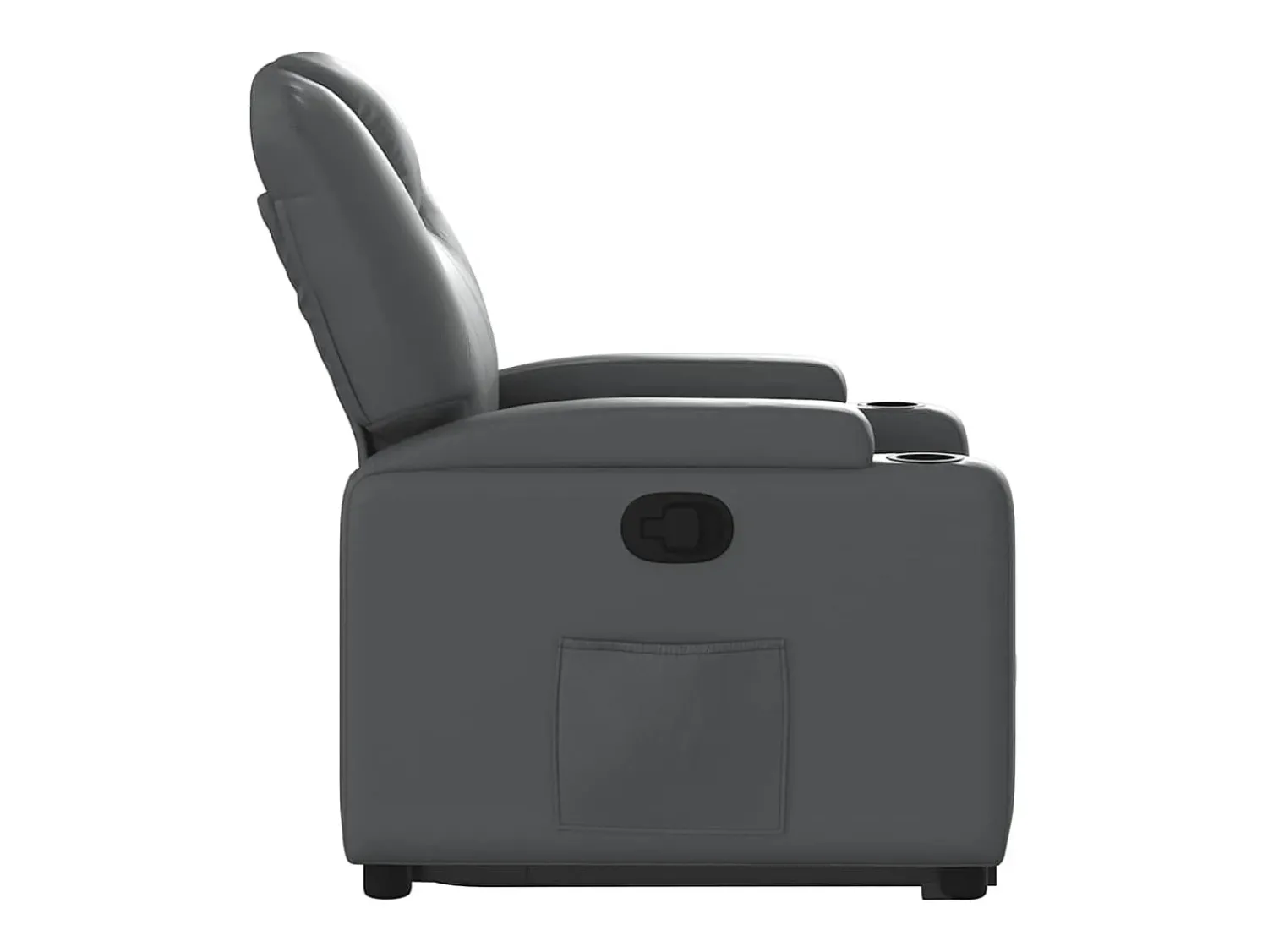 Poltrona| Poltrona Confortável | Poltrona reclinável elevatória couro artificial SHL99074 Cinzento