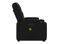 Poltrona* Poltrona Confortável | Poltrona reclinável elevatória elétrica couro artificial SHL336228 Preto