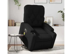 Poltrona* Poltrona Confortável | Poltrona reclinável elevatória elétrica couro artificial SHL336228 Preto