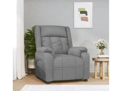 Clearance Poltrona Confortável | Poltrona reclinável elétrica tecido -claro SHL318236 Cinzento