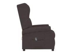 Poltrona| Poltrona Confortável | Poltrona reclinável elétrica tecido -escuro SHL231476 Castanho