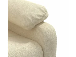 New Poltrona Confortável | Poltrona reclinável elétrica tecido cor SHL267251 Creme