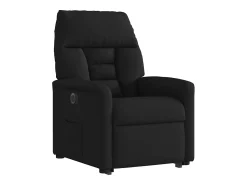 Poltrona| Poltrona Confortável | Poltrona reclinável elevatória elétrica tecido SHL542630 Preto