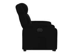 Poltrona| Poltrona Confortável | Poltrona reclinável elevatória elétrica tecido SHL725968 Preto
