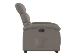Poltrona* Poltrona Confortável | Poltrona reclinável elevatória tecido cinzento-acastanhado SHL402621 Taupe