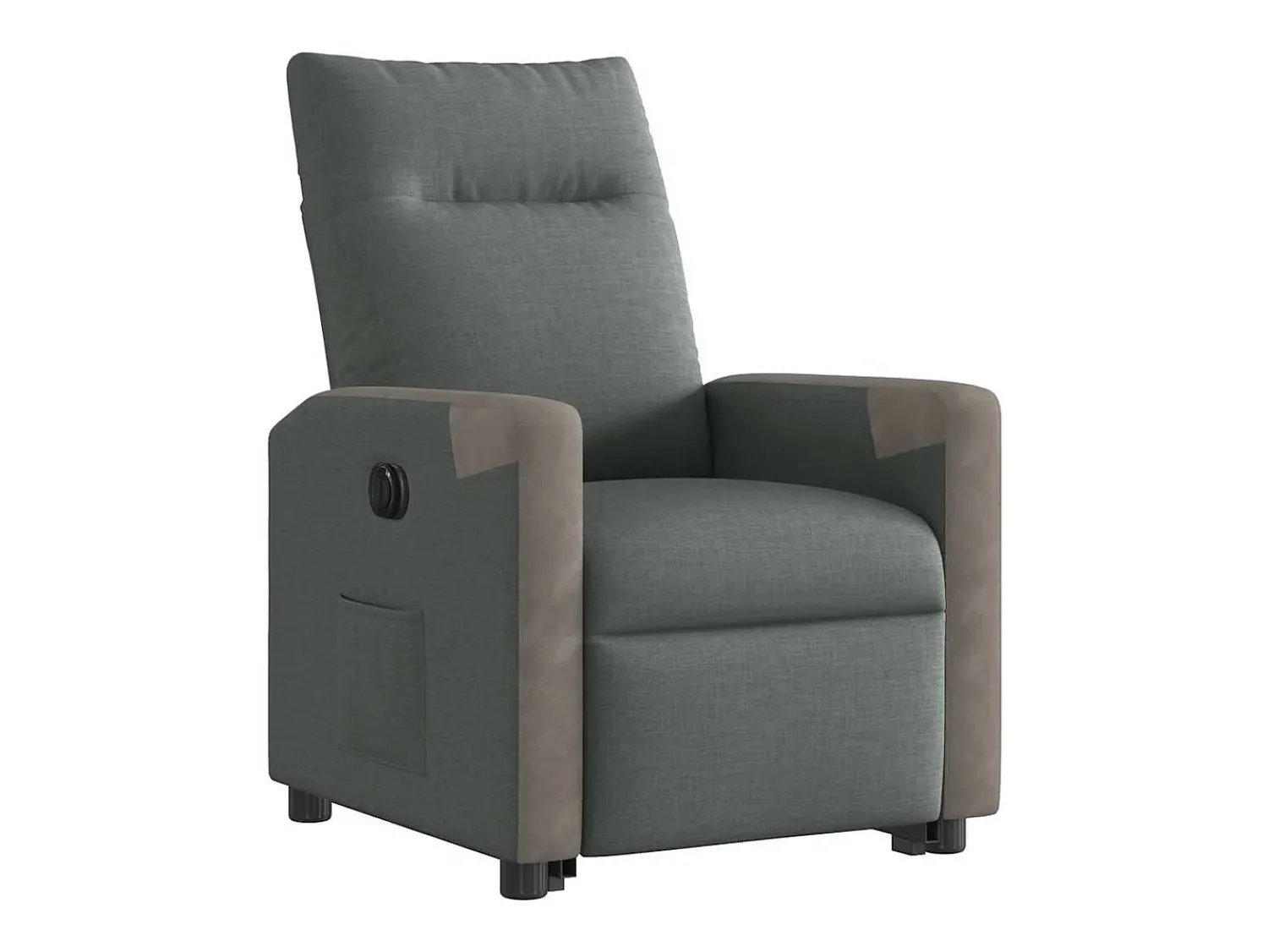 Poltrona| Poltrona Confortável | Poltrona reclinável elevatória elétrica tecido cinzento-escuro SHL555106 Cinza antracite