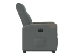 Poltrona| Poltrona Confortável | Poltrona reclinável elevatória elétrica tecido cinzento-escuro SHL555106 Cinza antracite