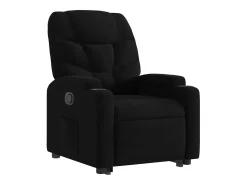 Hot Poltrona Confortável | Poltrona reclinável elevatória tecido SHL519956 Preto