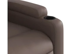 Poltrona* Poltrona Confortável | Poltrona reclinável elevatória couro artificial SHL761799 Castanho