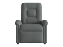 Poltrona Confortável | Poltrona reclinável elétrica tecido cinzento-escuro SHL498333^ Poltrona