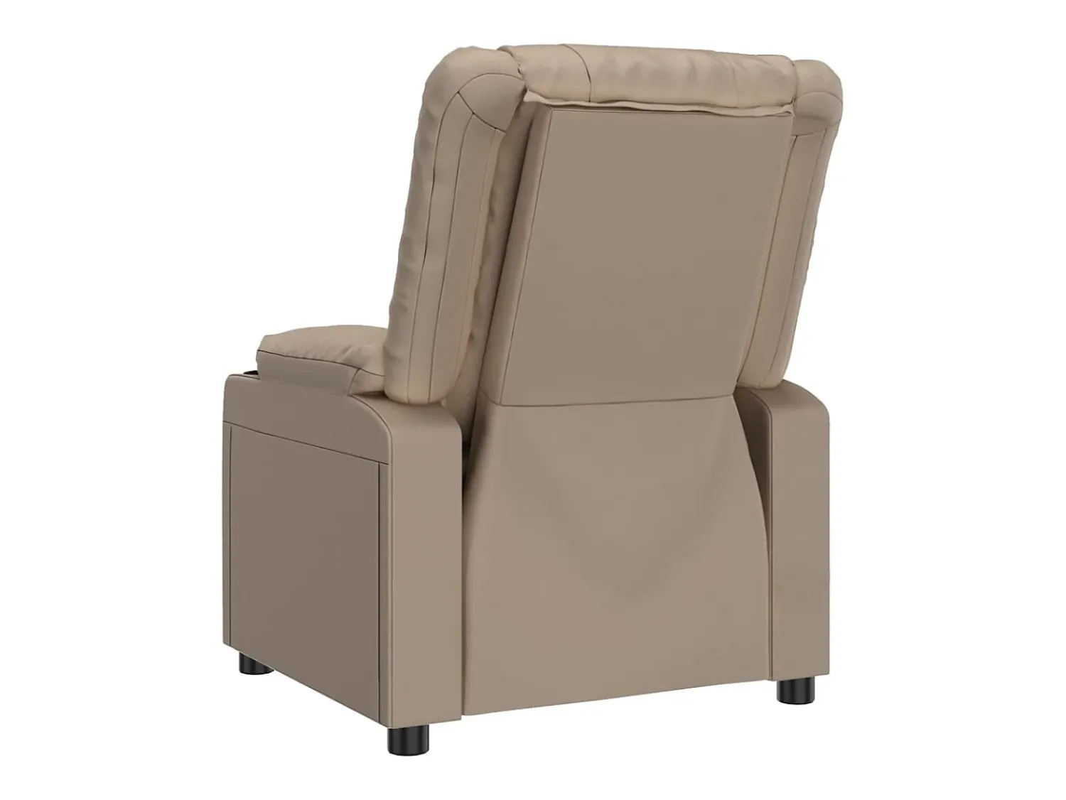 Poltrona Confortável | Poltrona reclinável elétrica couro artificial cor cappuccino SHL763474^ Poltrona