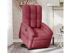 Poltrona* Poltrona Confortável | Poltrona reclinável elevatória elétrica tecido -tinto SHL813603 Vermelho
