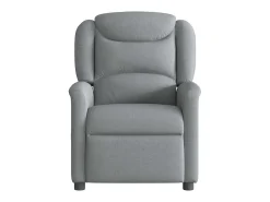 Online Poltrona Confortável | Poltrona reclinável elétrica tecido -claro SHL995603 Cinzento