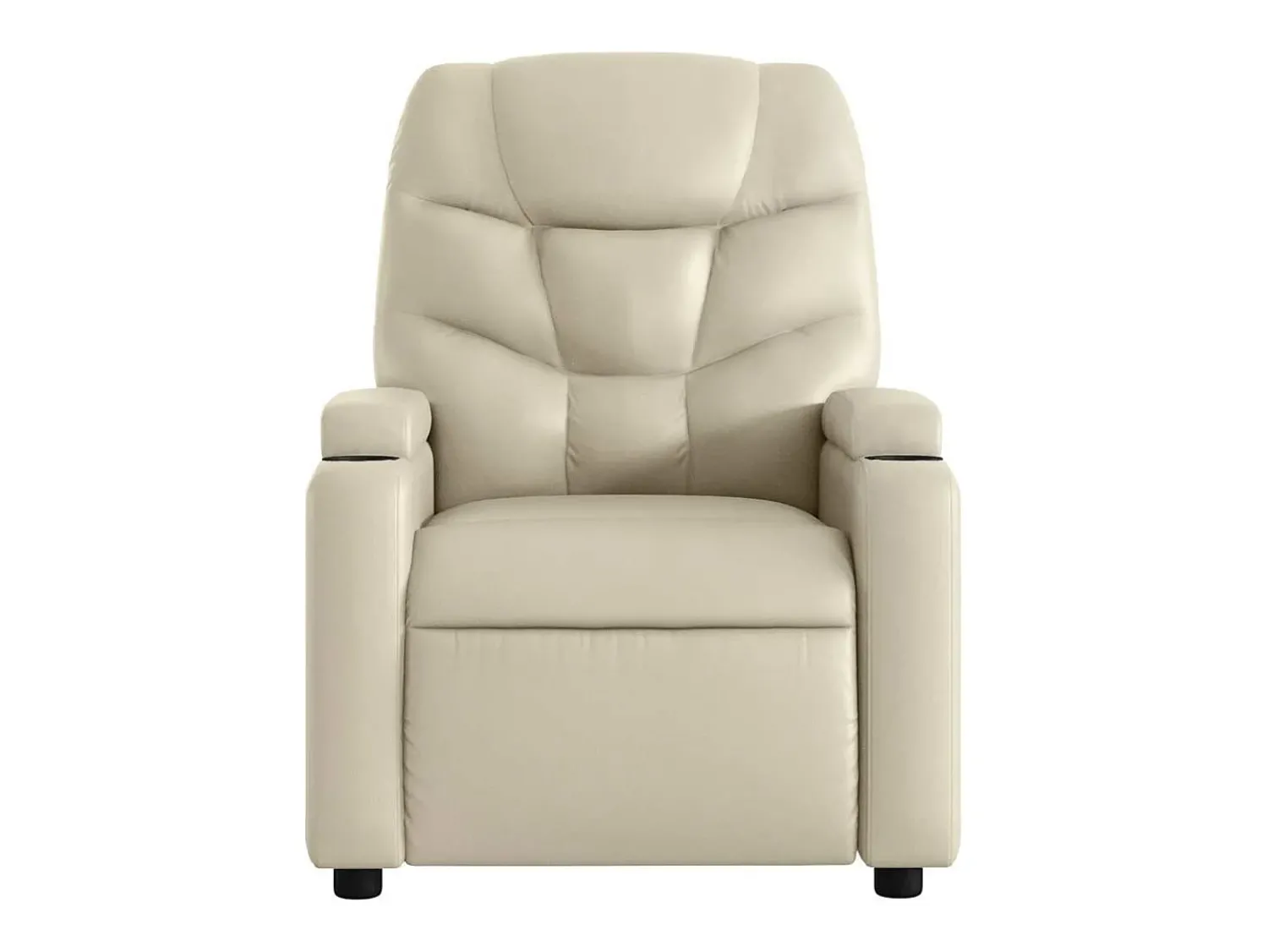 Poltrona| Poltrona Confortável | Poltrona reclinável elétrica couro artificial cor SHL863230 Creme