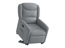 Poltrona* Poltrona Confortável | Poltrona reclinável elevatória elétrica tecido -claro SHL721551 Cinzento