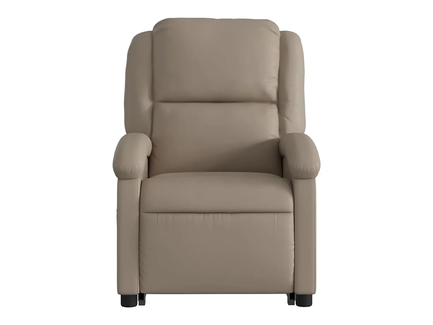 Poltrona| Poltrona Confortável | Poltrona reclinável elevatória couro artificial cor cappuccino SHL9374 Castanho