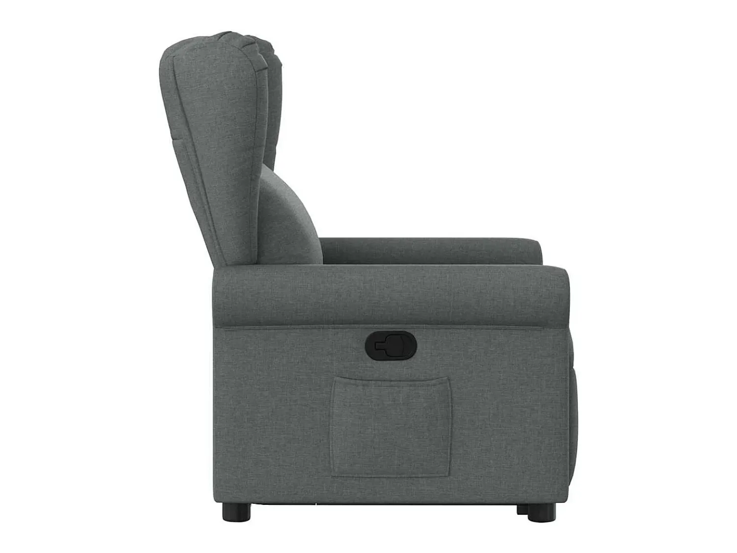 Poltrona* Poltrona Confortável | Poltrona reclinável elevatória tecido cinzento-escuro SHL103183 Cinza antracite
