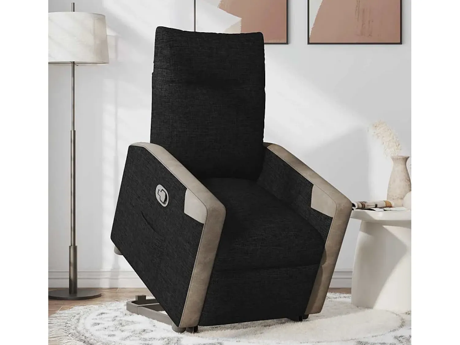 Poltrona Confortável | Poltrona reclinável elevatória tecido SHL80989^ Poltrona