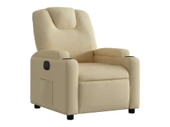 Poltrona* Poltrona Confortável | Poltrona reclinável elétrica tecido cor SHL629387 Creme