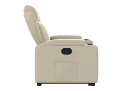 Poltrona Confortável | Poltrona reclinável elevatória couro artificial cor SHL781365^ Poltrona