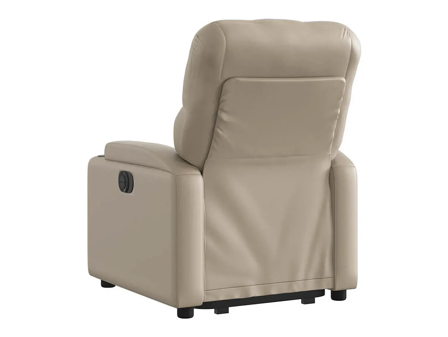 Poltrona Confortável | Poltrona reclinável elevatória elétrica couro artif. cappuccino SHL115741^ Poltrona