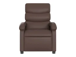 Poltrona Confortável | Poltrona reclinável elétrica couro artificial SHL544485 Castanho